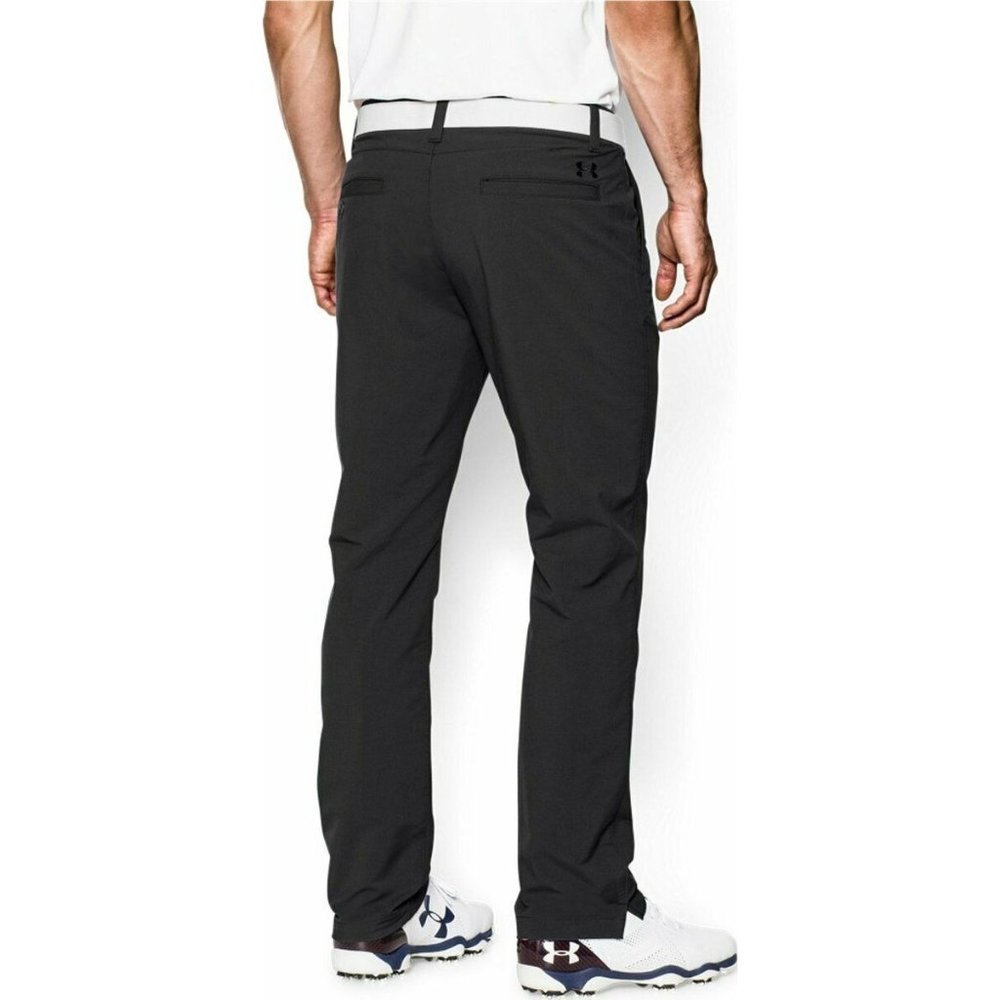 Under Armour Men's Match Play Loose Fit Tapered Leg Vented Golf Pants Black - Picture 2 of 10
